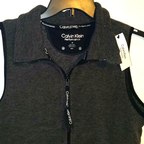 Calvin Klein Performance Vest Mid Weight Gray Womens S, M - Picture 1 of 9